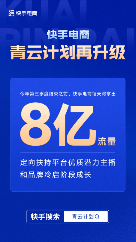 快手電商“青云計劃”再升級，每天8億流量助力商家冷啟260.png